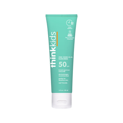 THINK Kids Sunscreen SPF 50+ front view of packaging