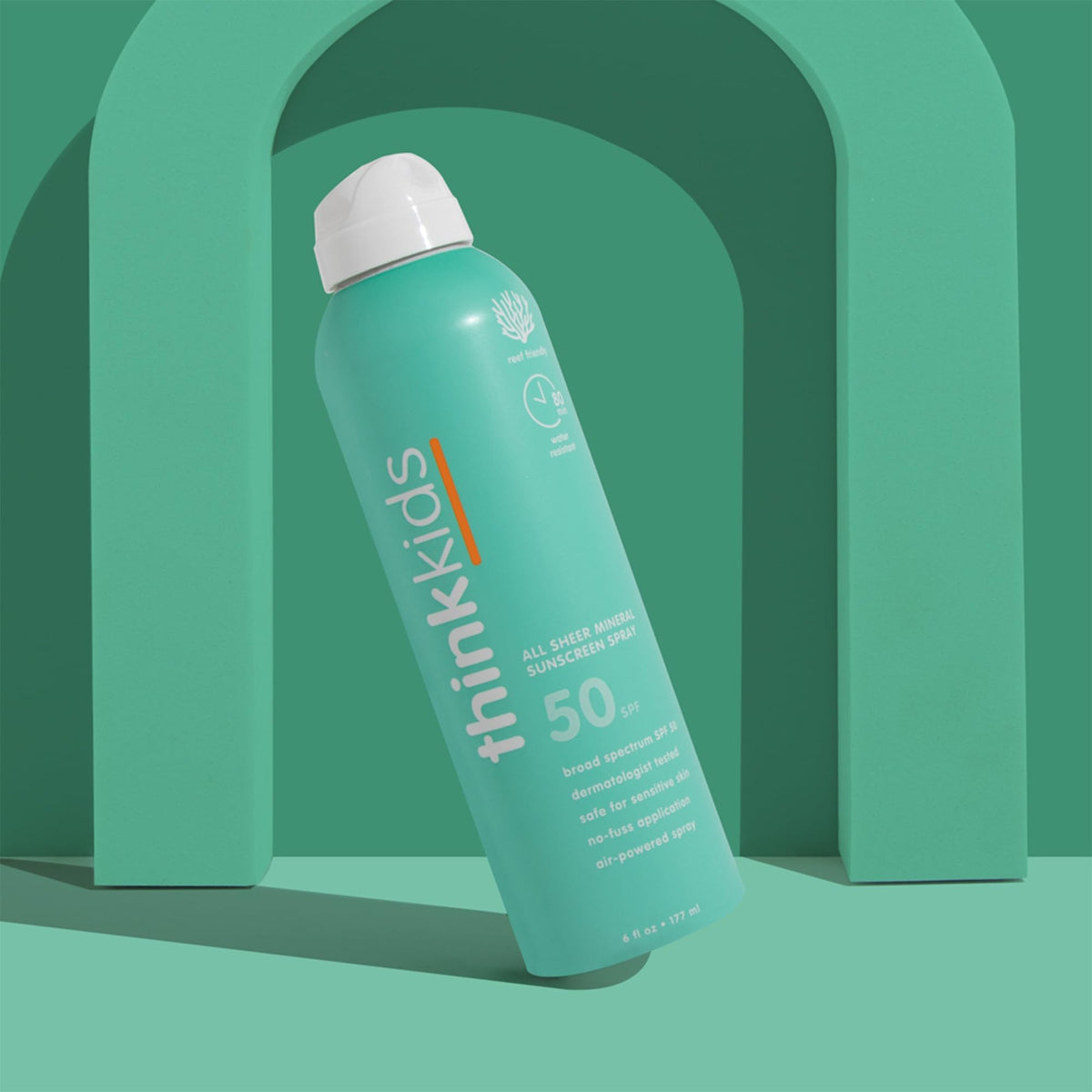 THINK Kids Sunscreen Spray SPF 50+ bottle side view