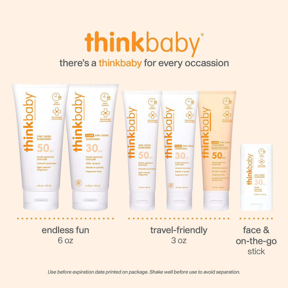THINK Mineral Sunscreen Stick SPF 30 on beach