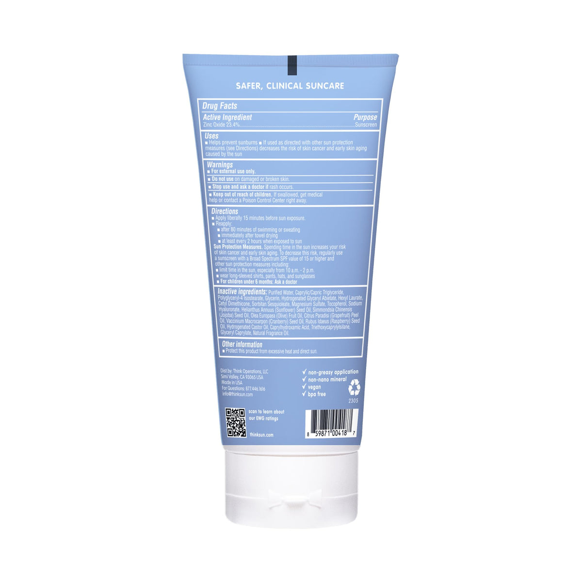 THINK Thinksport Mineral Sunscreen SPF 50+ lifestyle scene at the beach
