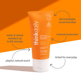 THINK Tinted Sunscreen for Face SPF 30 back view