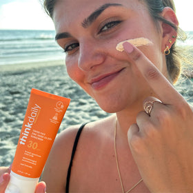 THINK Tinted Sunscreen for Face SPF 30 texture close-up