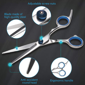 Thinning shears included in YELEGAI Haircut Scissors Kit
