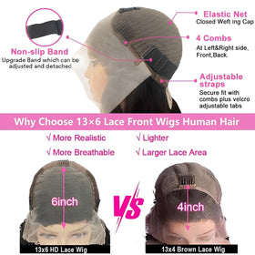 Tholap 30 Inch Deep Wave Lace Front Wig in elegant setting