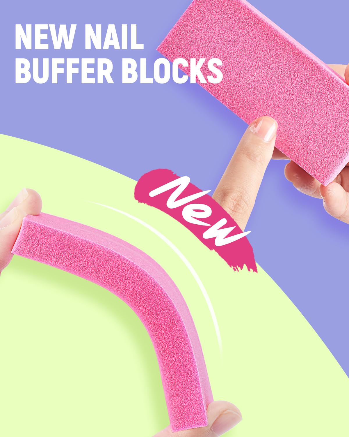 Three dual-sided nail files included in MORGLES kit