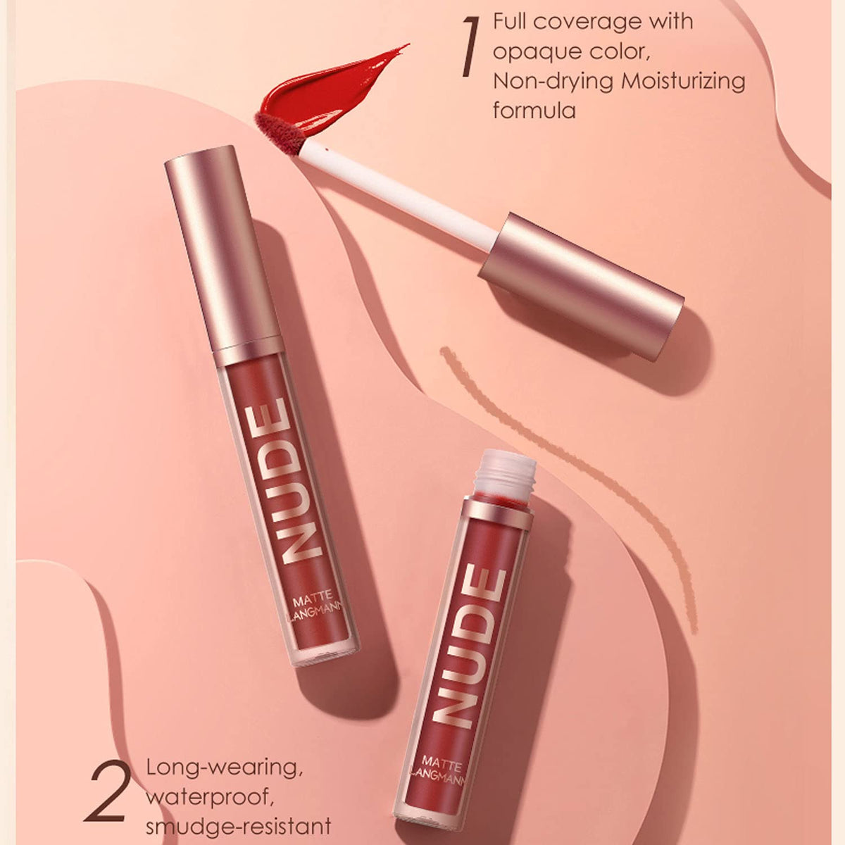 Three lip liner pens from BestLand in matching colours