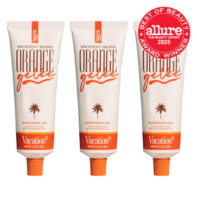 Three VACATION Orange Gelée SPF 30 tubes with Tube Key