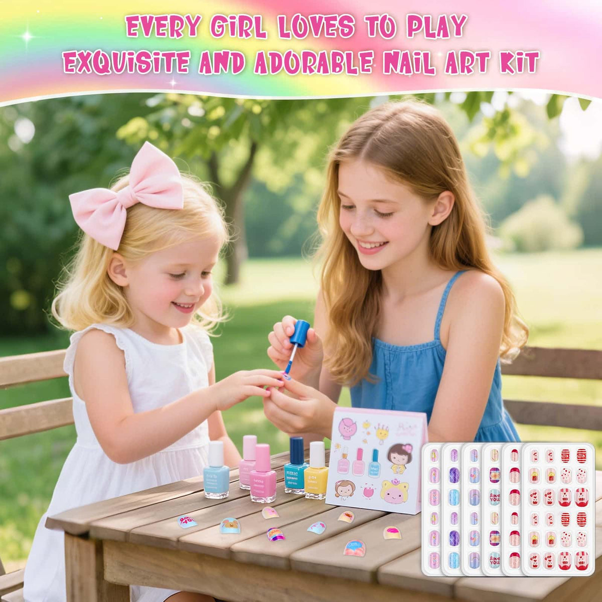 Thrilez nail art kit for kids with packaging details