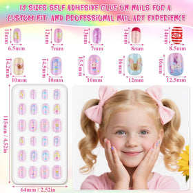 Thrilez stick on nails for girls displayed with patterns