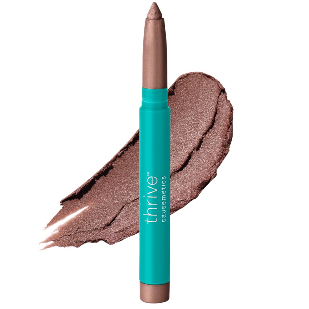 Thrive Causemetics Brilliant Eye Brightener Stick Mauve Taupe Shimmer front view