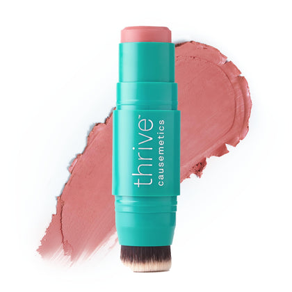 Thrive Causemetics Cream Blush Stick Dusty Rose Matte front view
