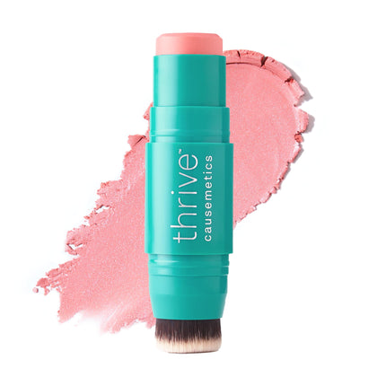 Thrive Causemetics Cream Blush Stick Peachy Pink front view