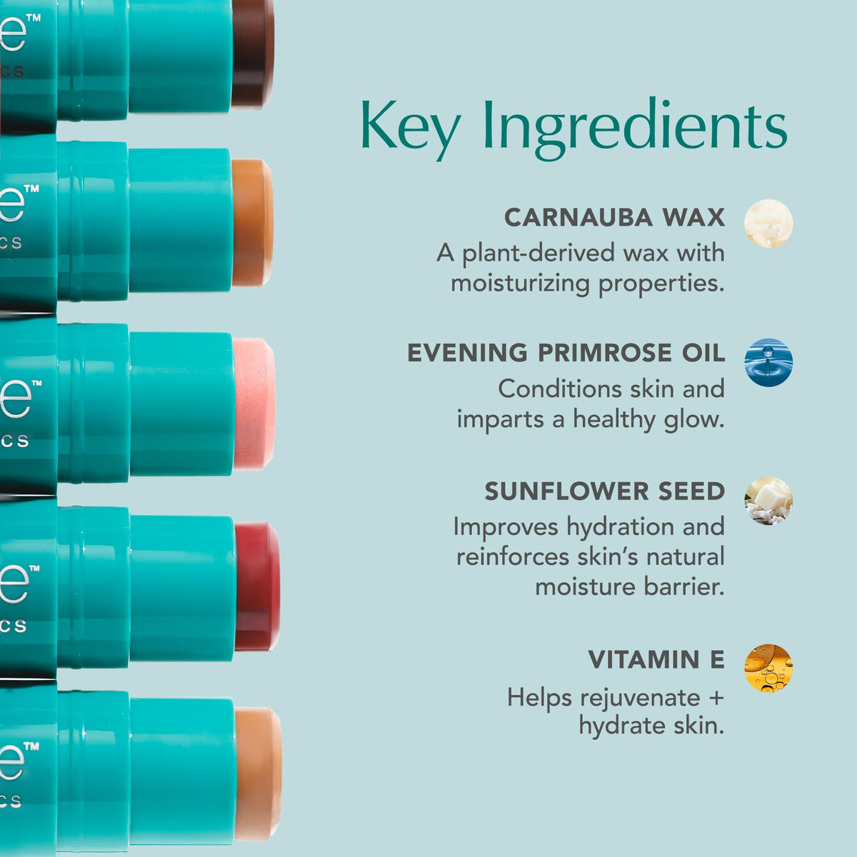 Thrive Causemetics Cream Blush Stick Peachy Pink on vanity