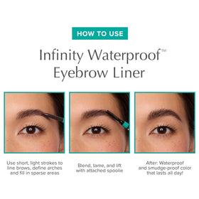 Thrive Causemetics eyebrow pencil swatch on skin