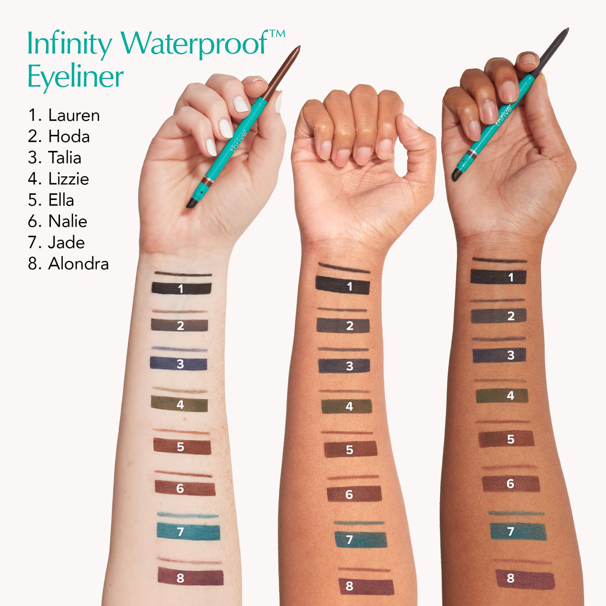 Thrive Causemetics Infinity Waterproof Eyeliner Pencil angled smudge tip