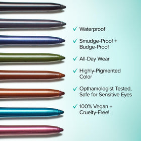 Thrive Causemetics Infinity Waterproof Eyeliner Pencil Aubergine Shimmer twist-up design