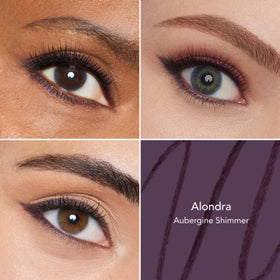 Thrive Causemetics Infinity Waterproof Eyeliner Pencil Aubergine Shimmer with built-in sharpener