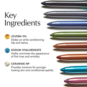 Thrive Causemetics Infinity Waterproof Eyeliner Pencil in use for cat eye look