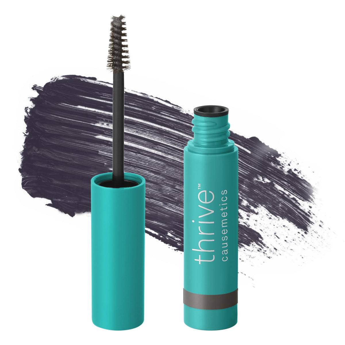 Thrive Causemetics Instant Brow Fix Eyebrow Gel in Charcoal front view