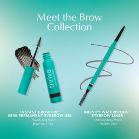Thrive Causemetics Instant Brow Fix Eyebrow Gel shade comparison