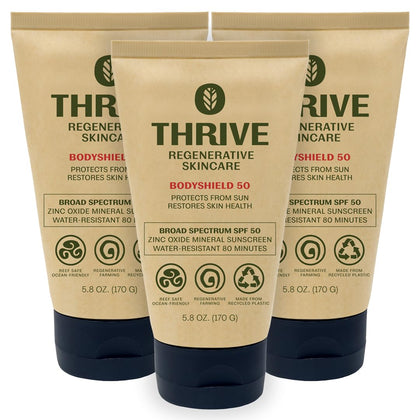 Thrive Natural Care Reef Safe Sunscreen SPF50 front view