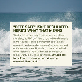 Thrive Natural Care Reef Safe Sunscreen SPF50 with natural ingredients