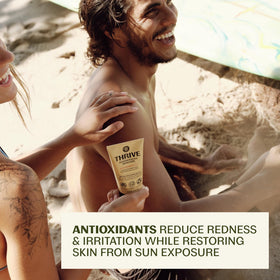 Thrive Natural Care sunscreen application on skin