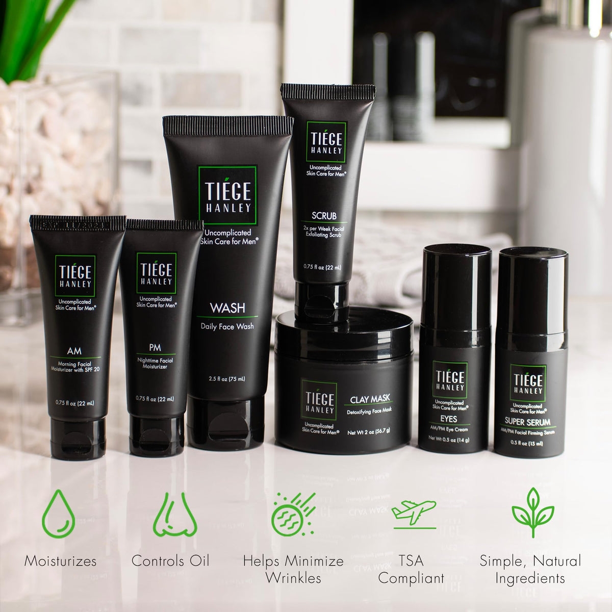 Tiege Hanley AM Moisturizer with SPF 20 0.75 oz bottle
