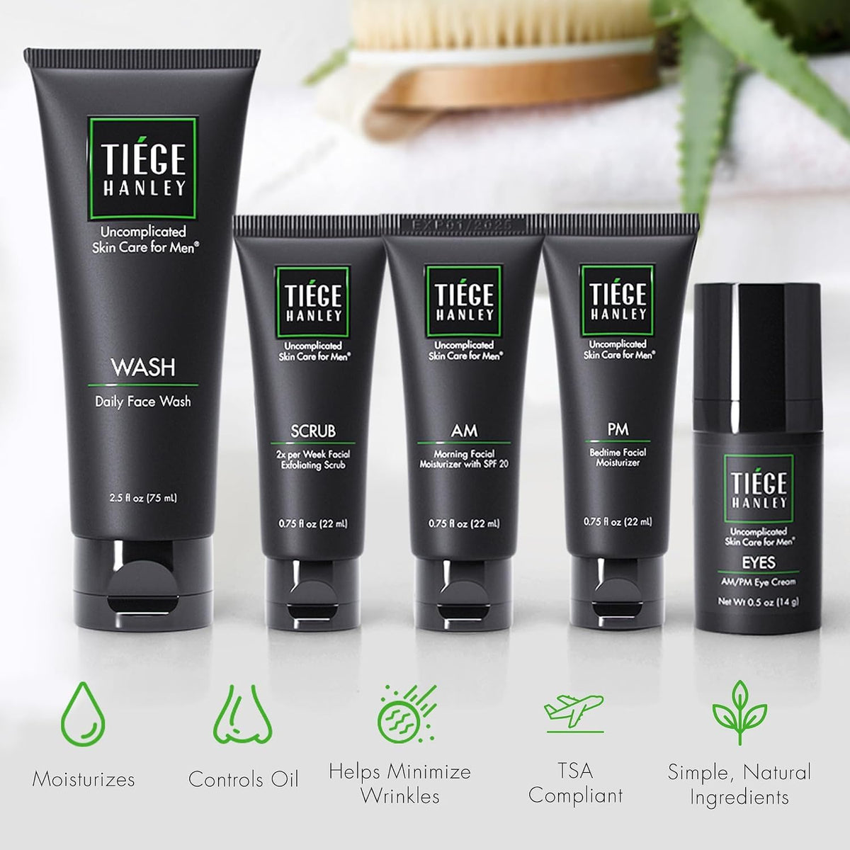 Tiege Hanley PM Moisturizer 2 oz bottle with label