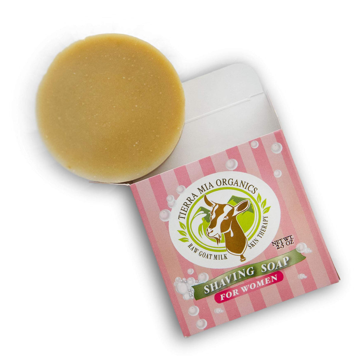 Tierra Mia Organics Moisture Rich Shave Soap Bar front view