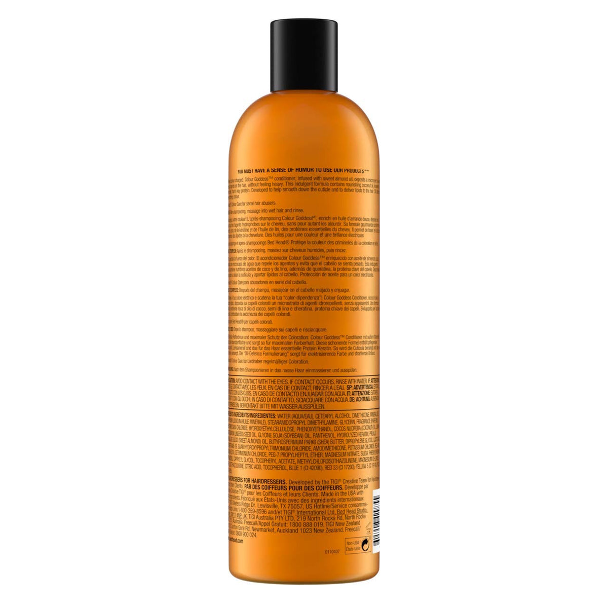TIGI Bed Head Colour Goddess Shampoo and Conditioner in use