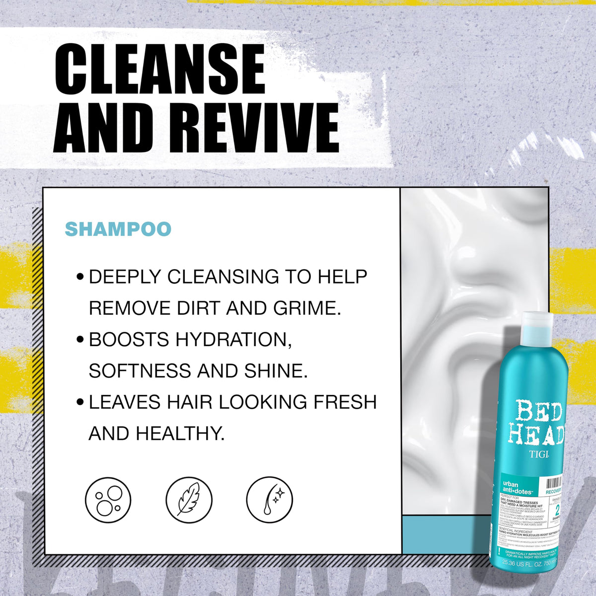 TIGI Bed Head Recovery Shampoo and Conditioner Set packaging