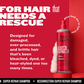 TIGI Resurrection Super Repair Shampoo Travel Mini with cap open
