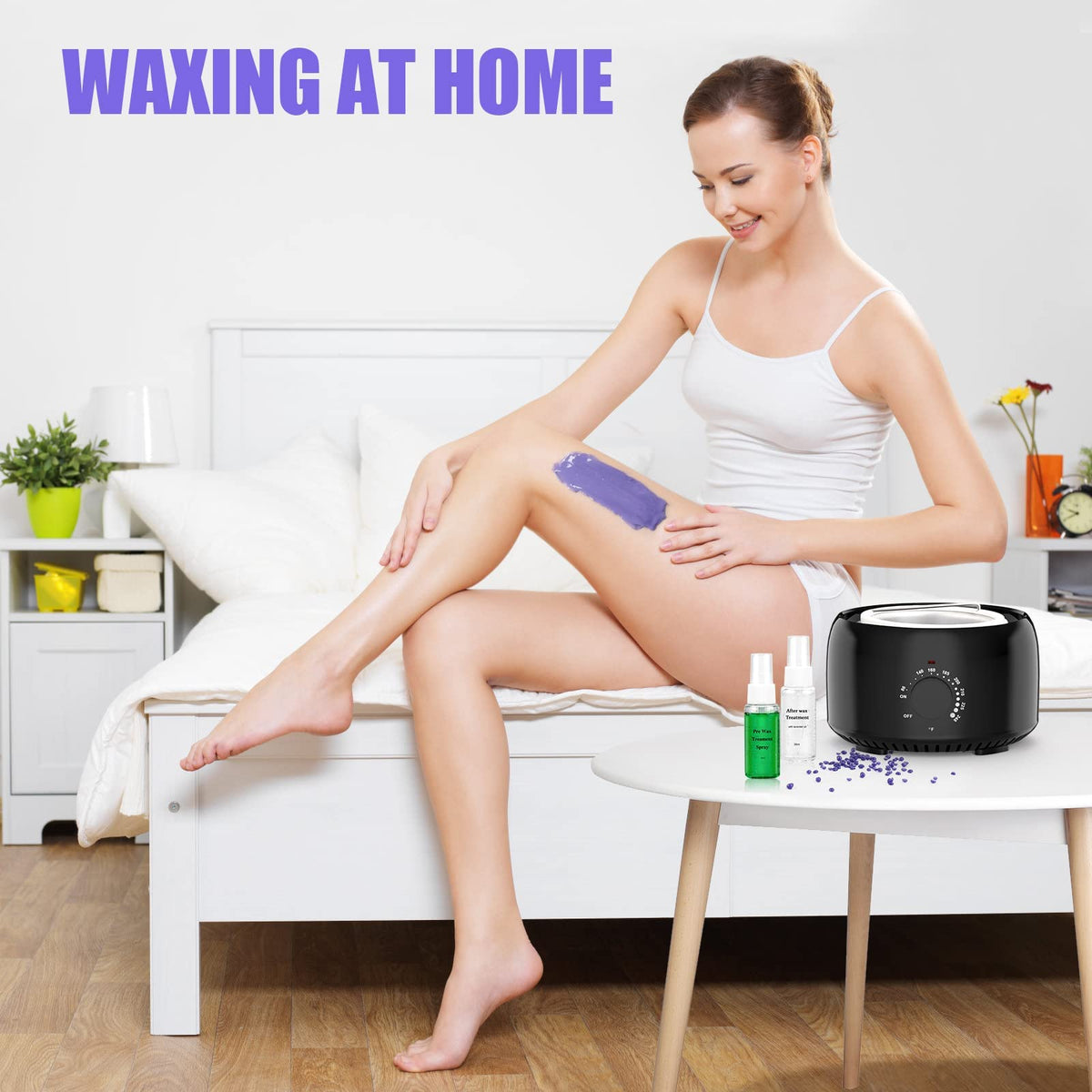 TIKESI Waxing Kit packaging and contents displayed