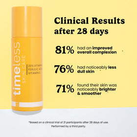 Timeless Skin Care Vitamin C + E Ferulic Acid Serum 4 fl oz side view