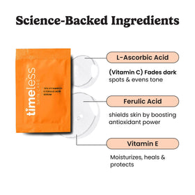 Timeless Skin Care Vitamin C + E Serum 10% packaging