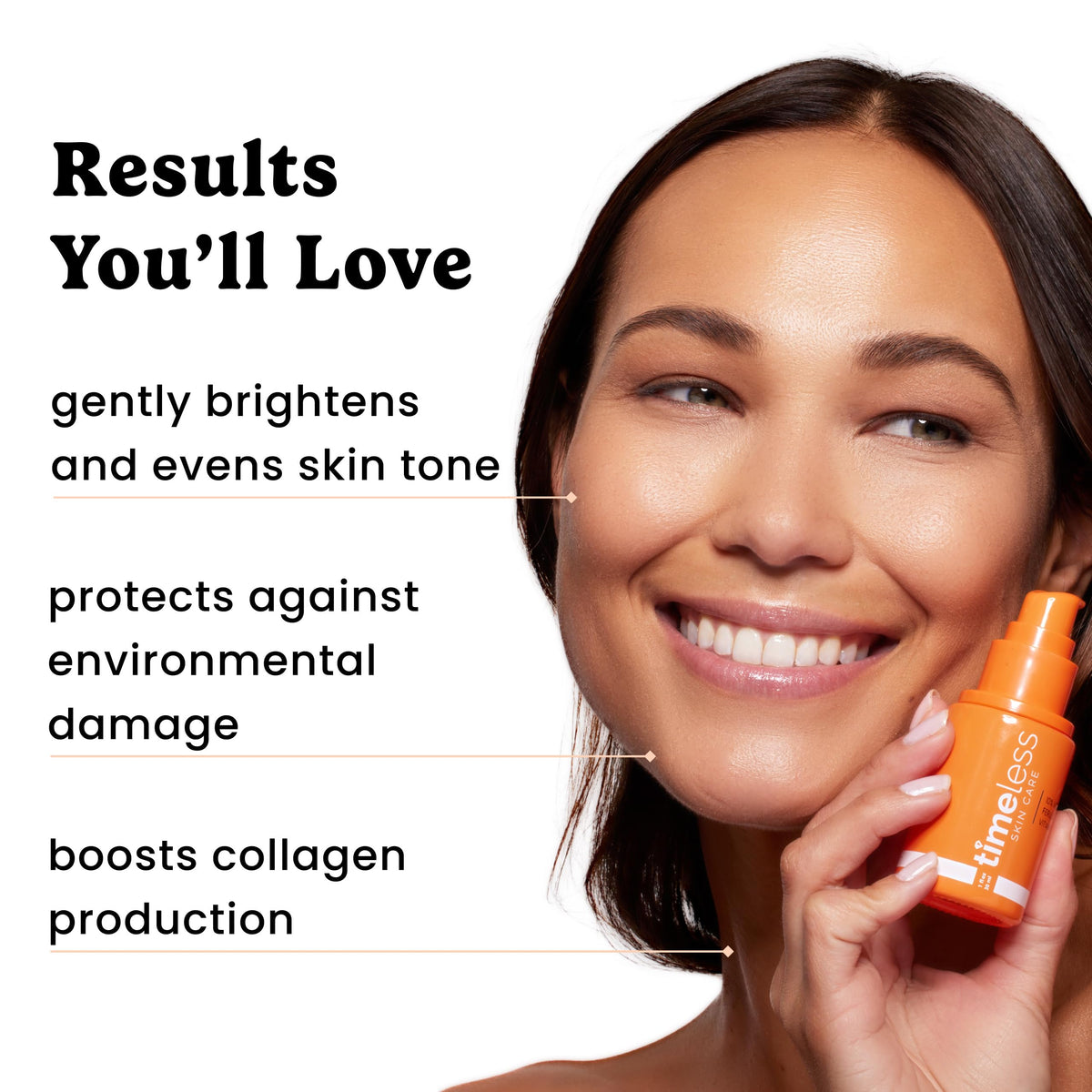 Timeless Skin Care Vitamin C + E Serum texture on hand