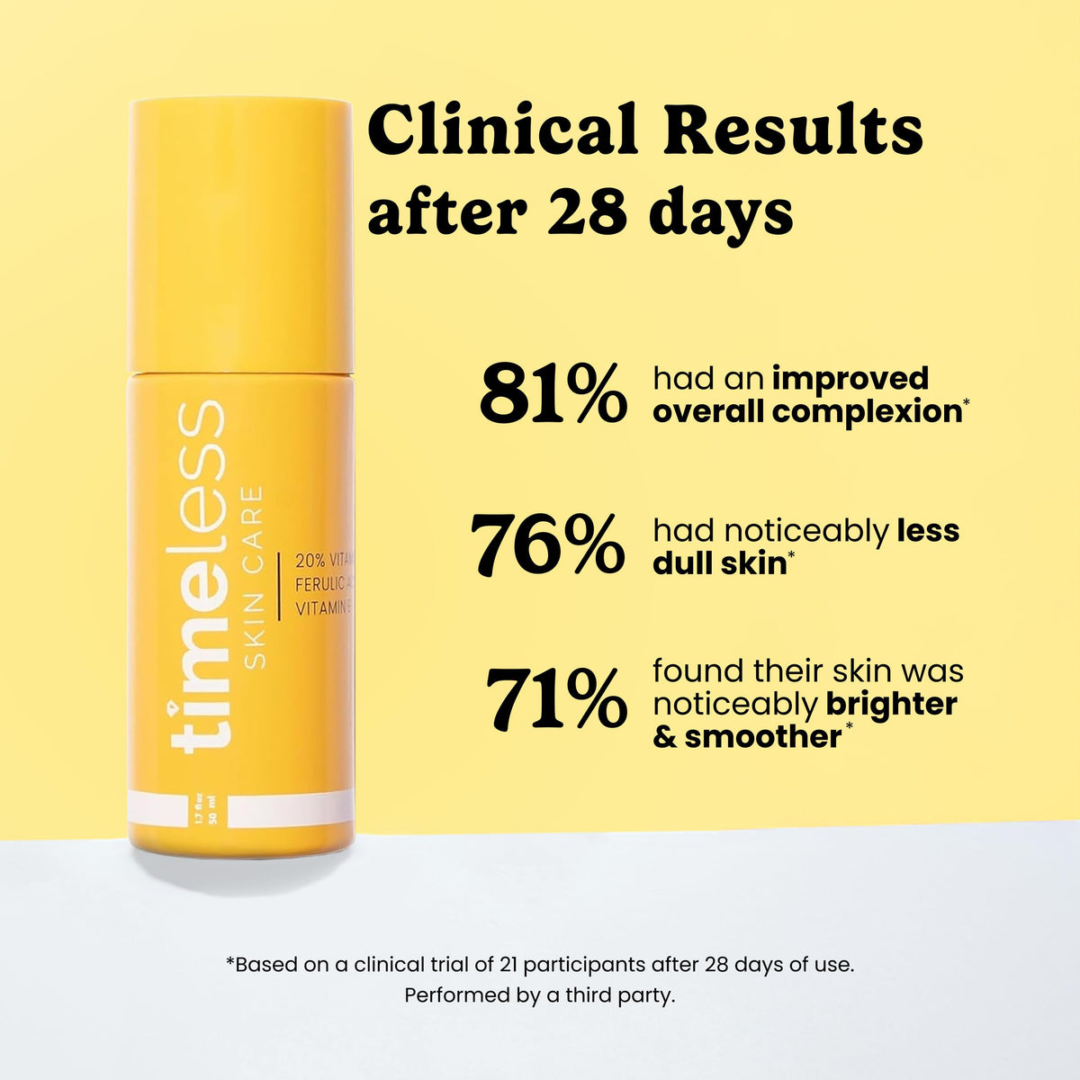 Timeless Skin Care Vitamin C Serum 1.7 oz side view