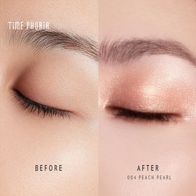 TIMEPHORIA Illumina Jelly Gel Eyeshadow Stick 004 Peach Pearl swatch on skin