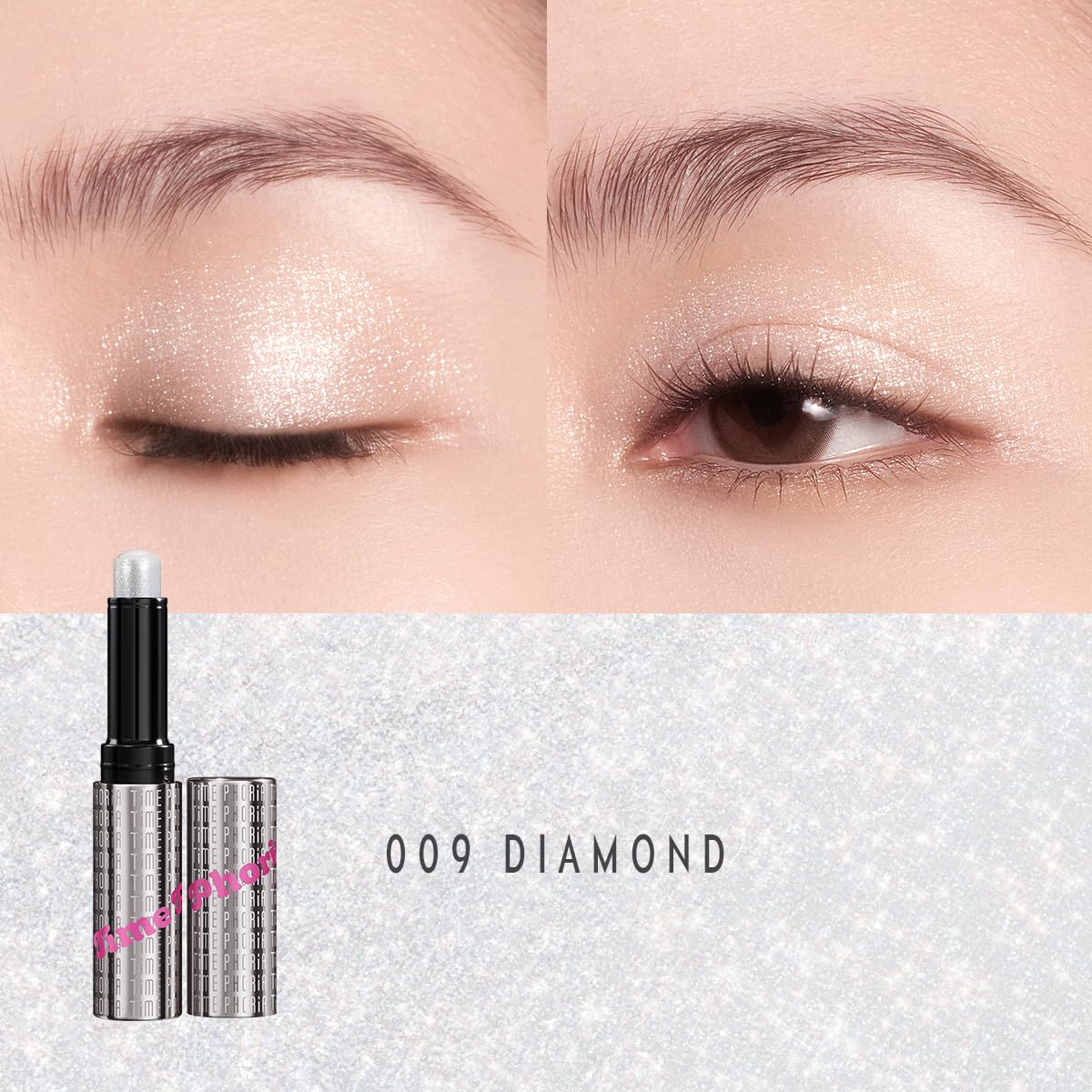TIMEPHORIA Illumina Jelly Gel Eyeshadow Stick 009 DiamondI with cap off