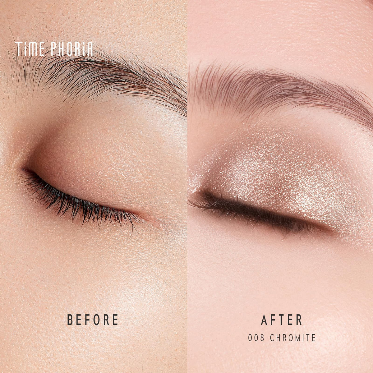 TIMEPHORIA Illumina Jelly Gel Eyeshadow Stick swatched on skin