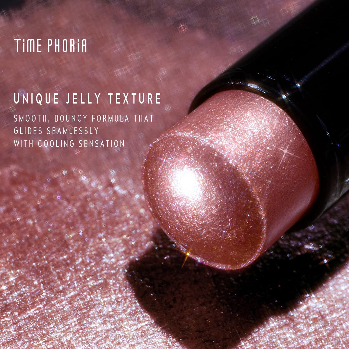 TIMEPHORIA Jelly Gel Eyeshadow Stick 002 Blus Quartz applicator close-up