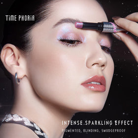 TIMEPHORIA Jelly Gel Eyeshadow Stick 005 Bronzite applied to eyelid