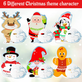Timgle Christmas masks featuring Reindeer and Snowman characters