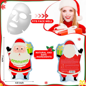 Timgle facial masks package showing Santa Claus design