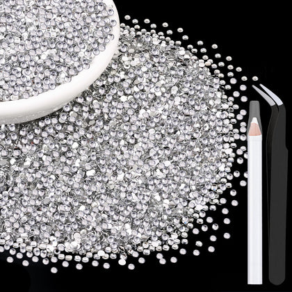 TINKRSTUFF 10000Pcs clear 2mm resin rhinestones front view