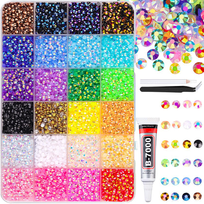 TINKRSTUFF 12600 pcs resin rhinestones box front view