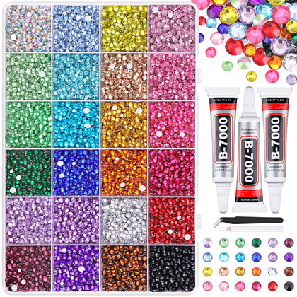TINKRSTUFF 22000Pcs resin rhinestones assorted colours in box