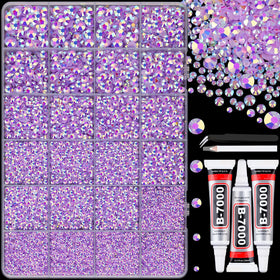 TINKRSTUFF 25000Pcs Lavender Purple AB Rhinestones front view