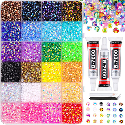 TINKRSTUFF 34000 Pcs resin jelly rhinestones multicolour box front view